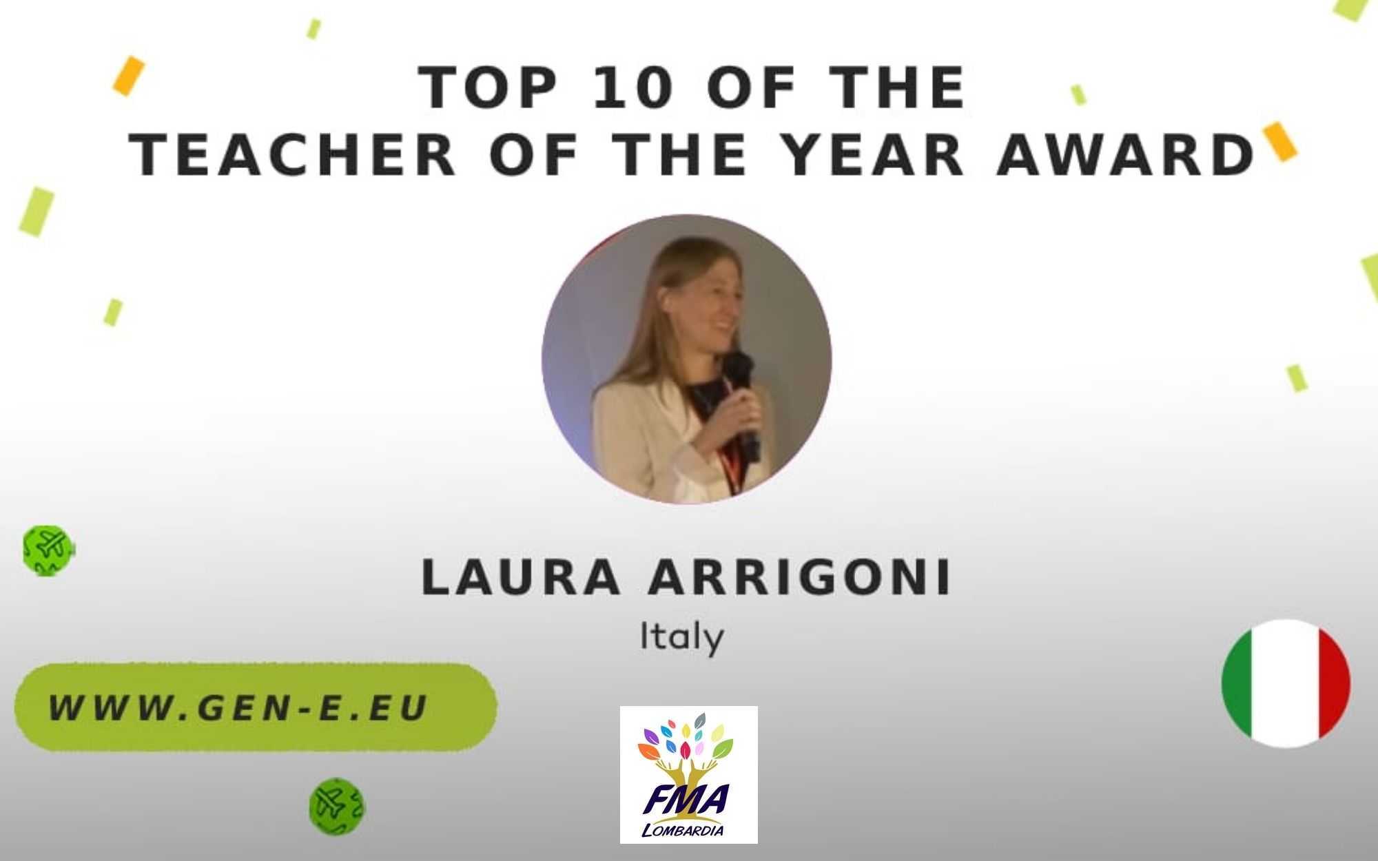 Laura Arrigoni nella top ten docenti